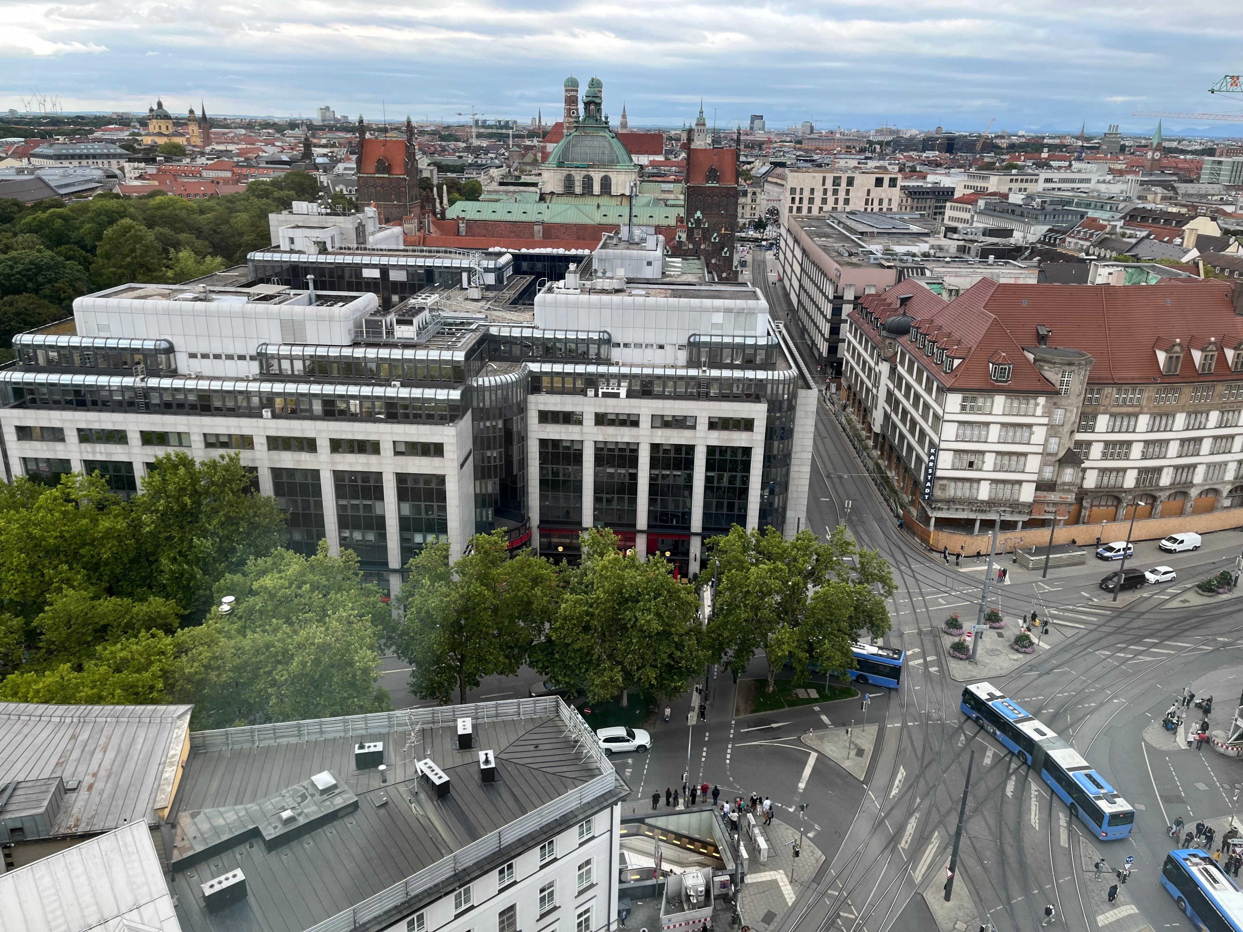 The view from the room. 