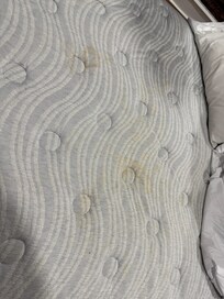 Stained mattress
