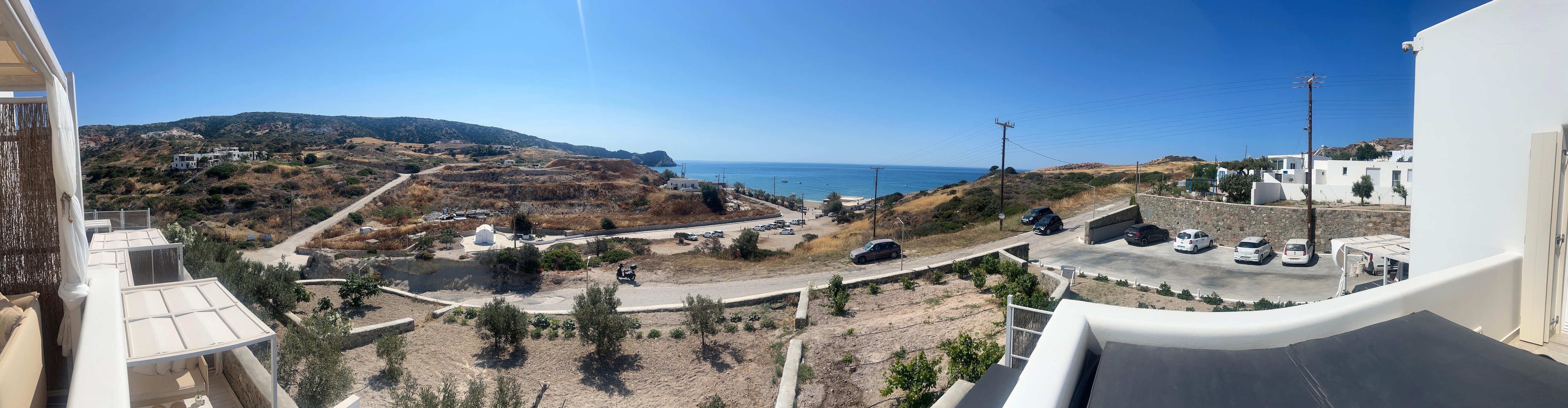 Panoramic view from our suite