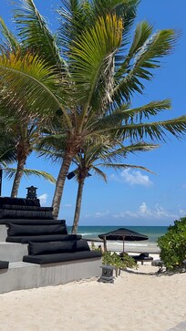 View from the beach club