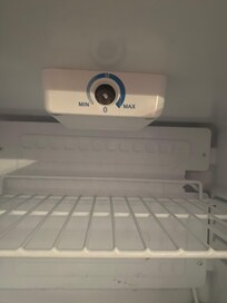 Missing knob in refrigerator needed to turn on refrigerator