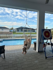 The patio amenities and rec/game area in the garage was a great surprise and kept us entertained all week long.