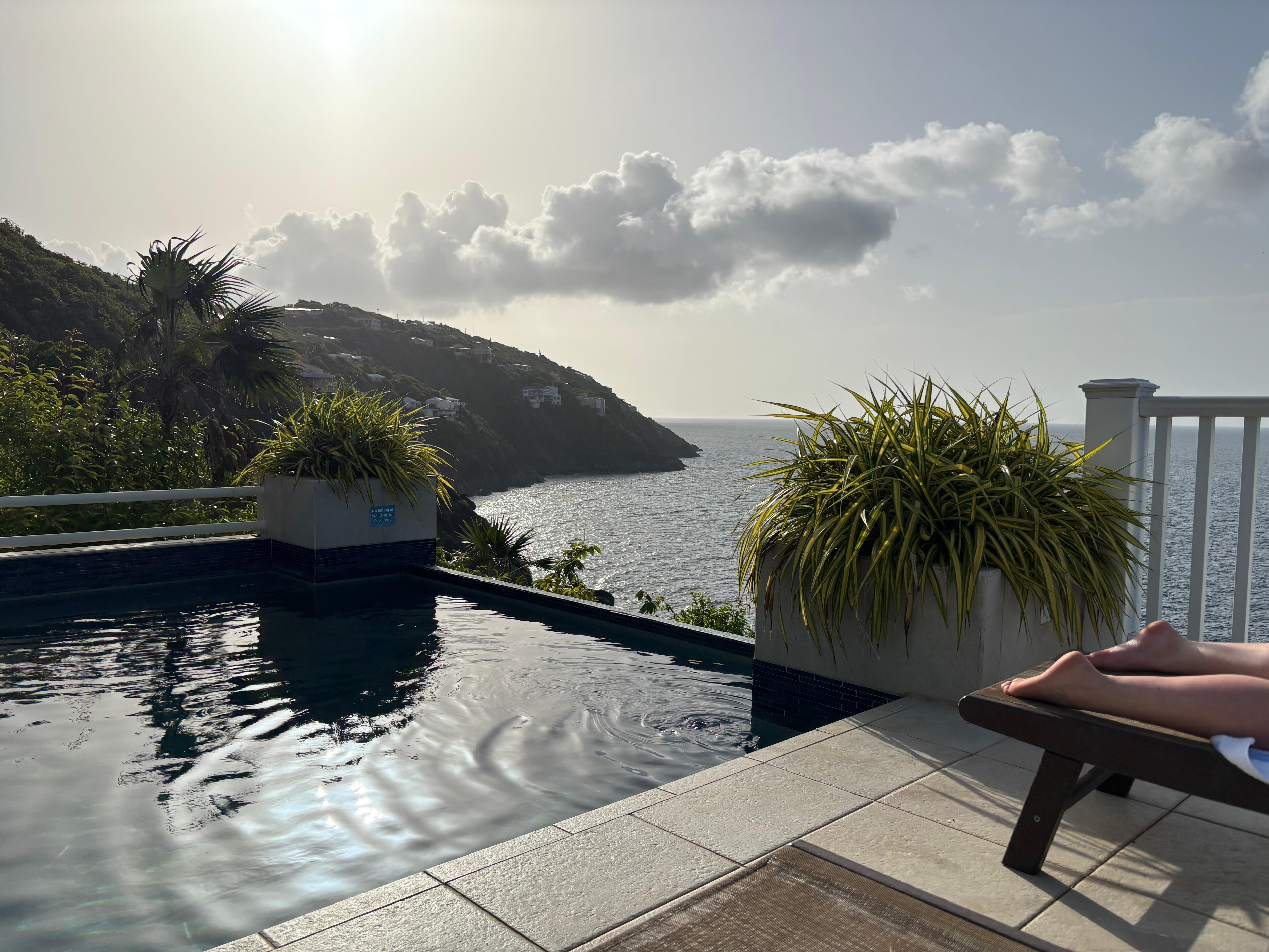Sunset from the pool deck