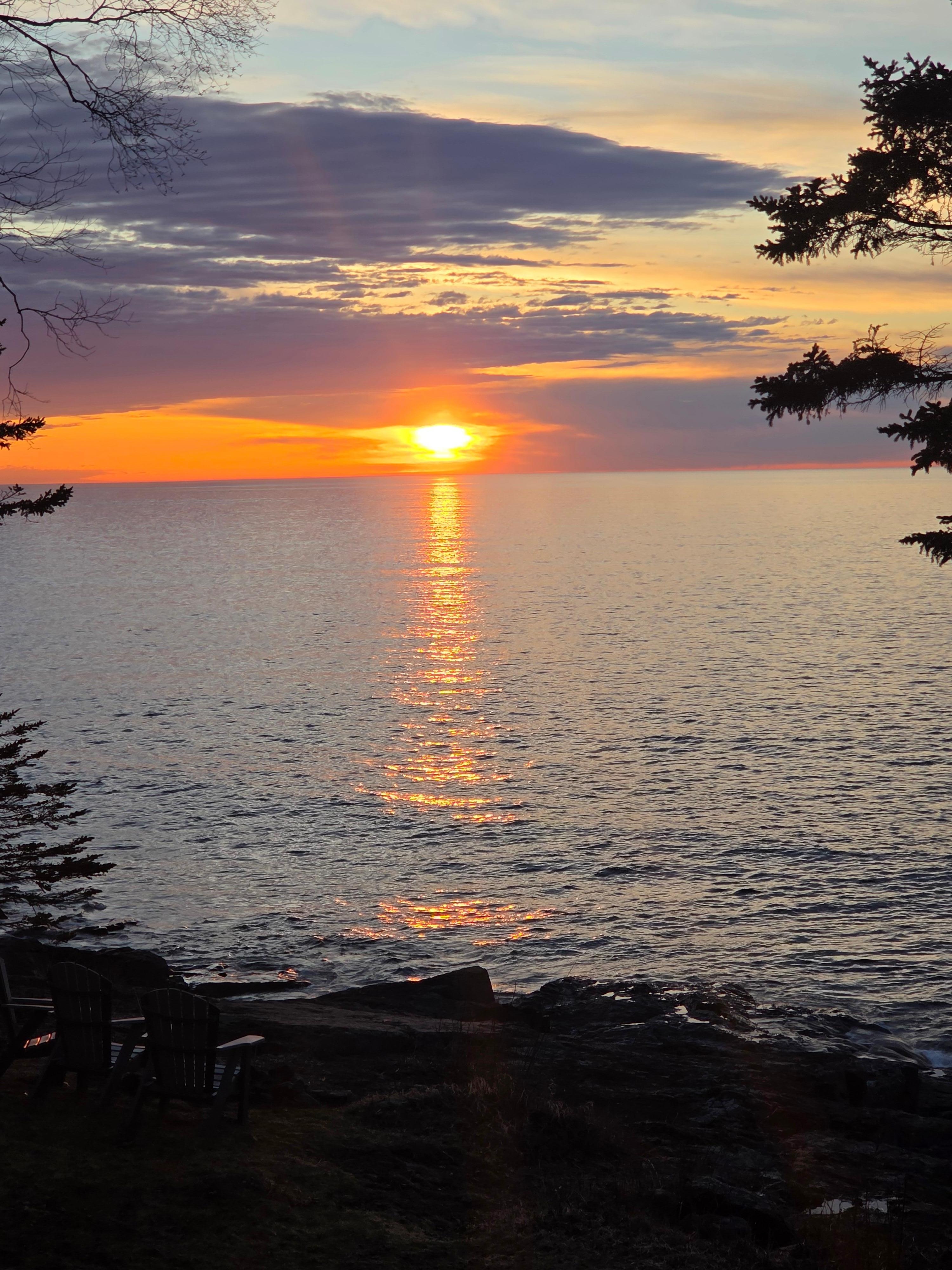 Sunrise from the deck.