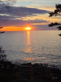 Sunrise from the deck.