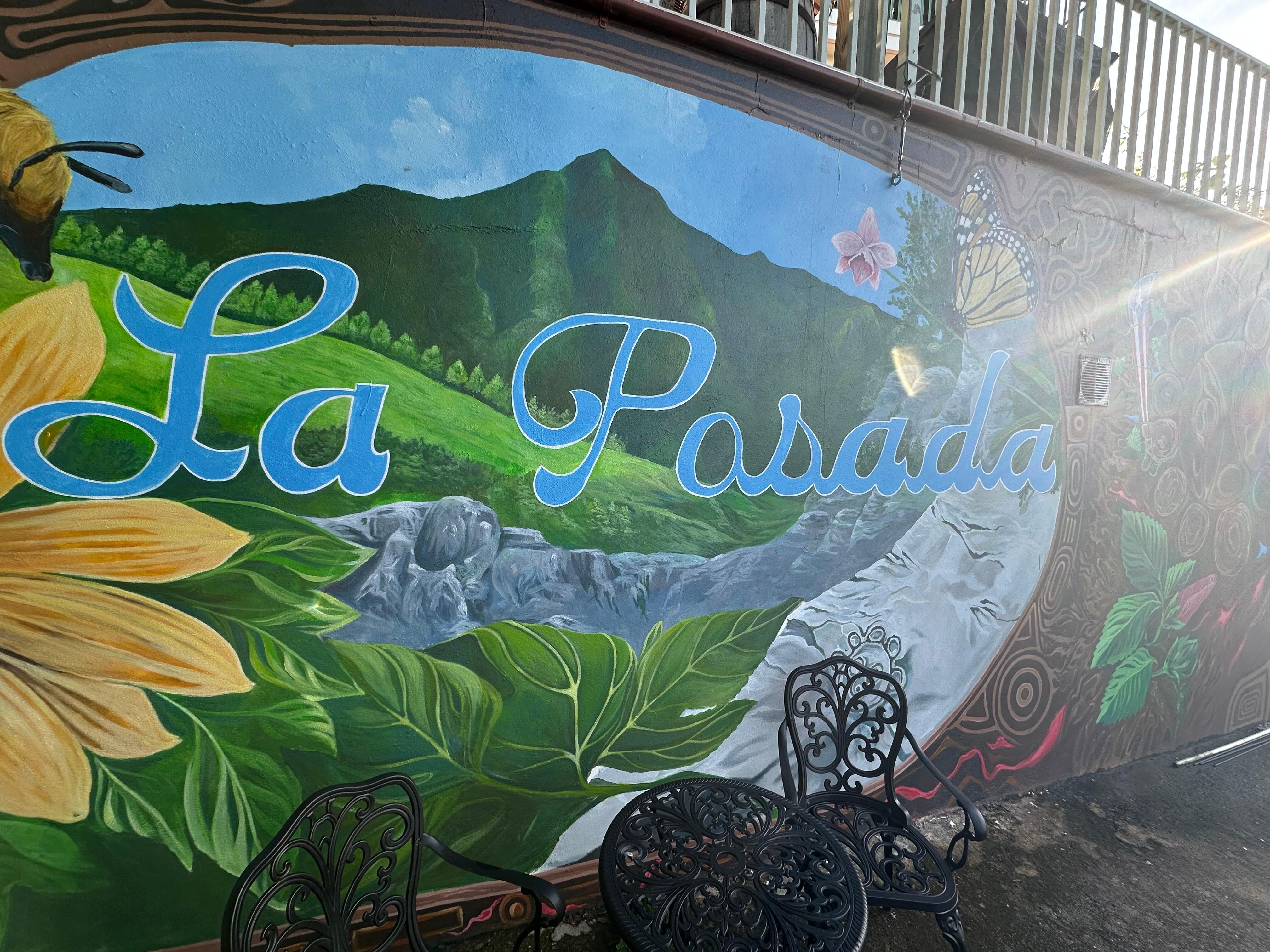 Mural painted by the hosts