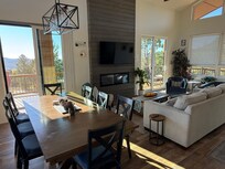 Electric fireplace and livingroom