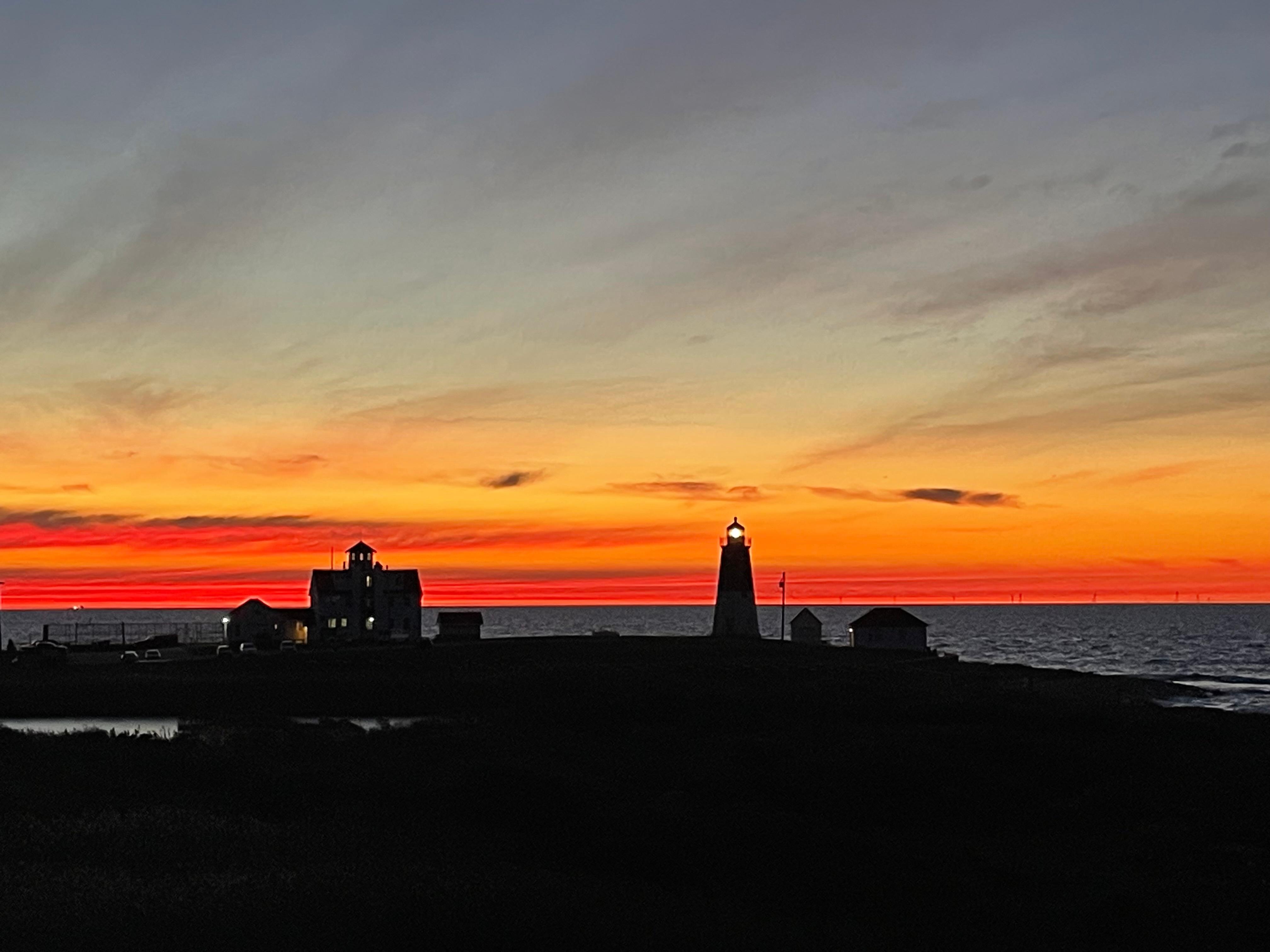 Sunrise at Point Judith. A short walk or dive from property. 