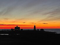 Sunrise at Point Judith. A short walk or dive from property.
