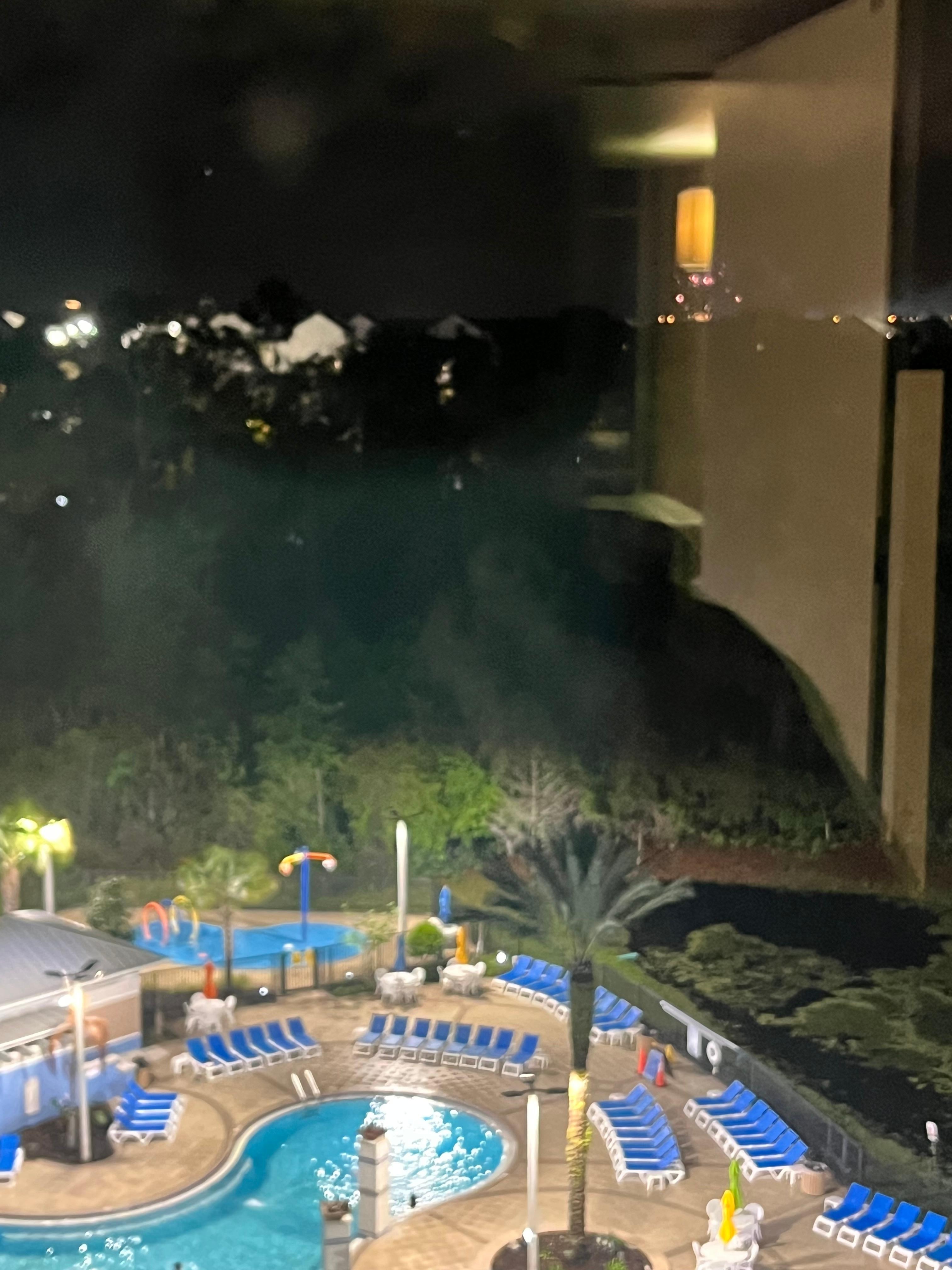 Watching DW fireworks from 8 floor elevator area. 