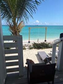 View directly from back door.