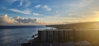 View looking out from our room.