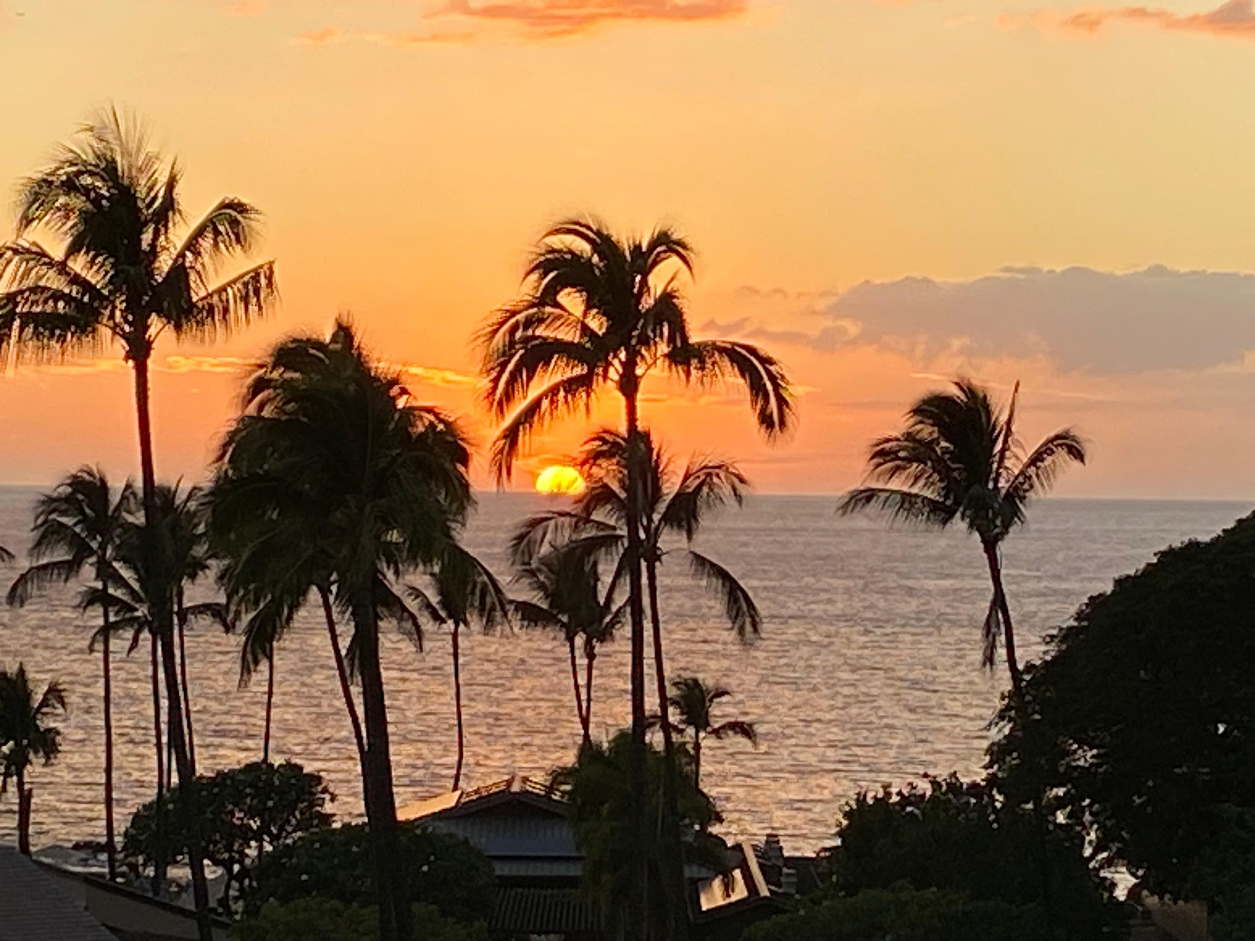 Sunset from the deck.