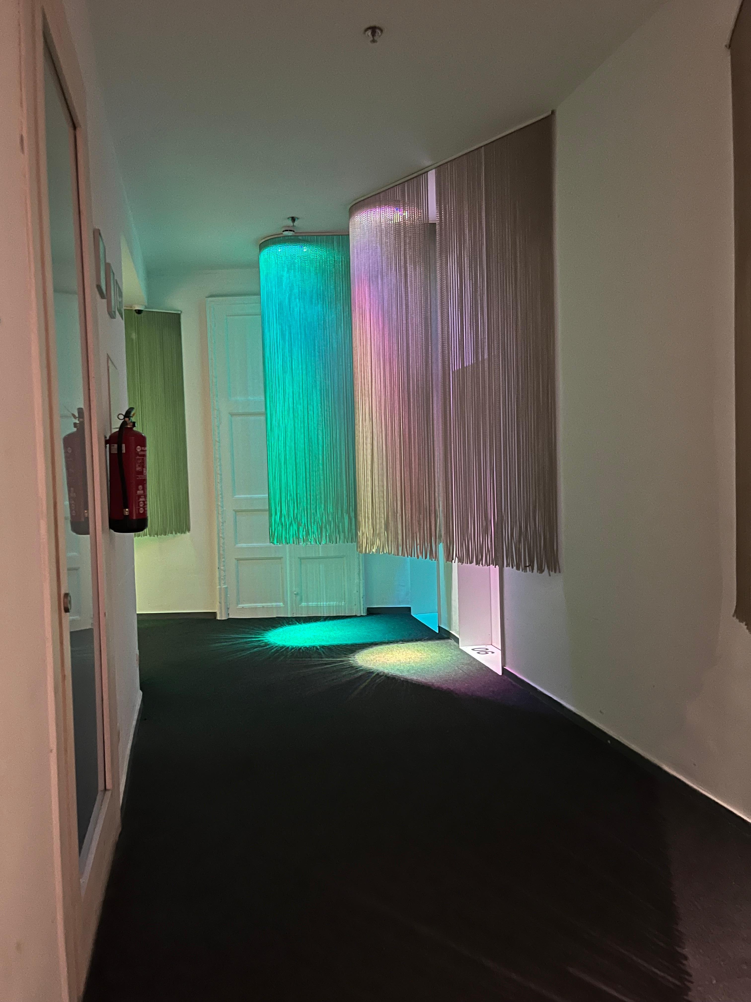 Decorative entrance to each room