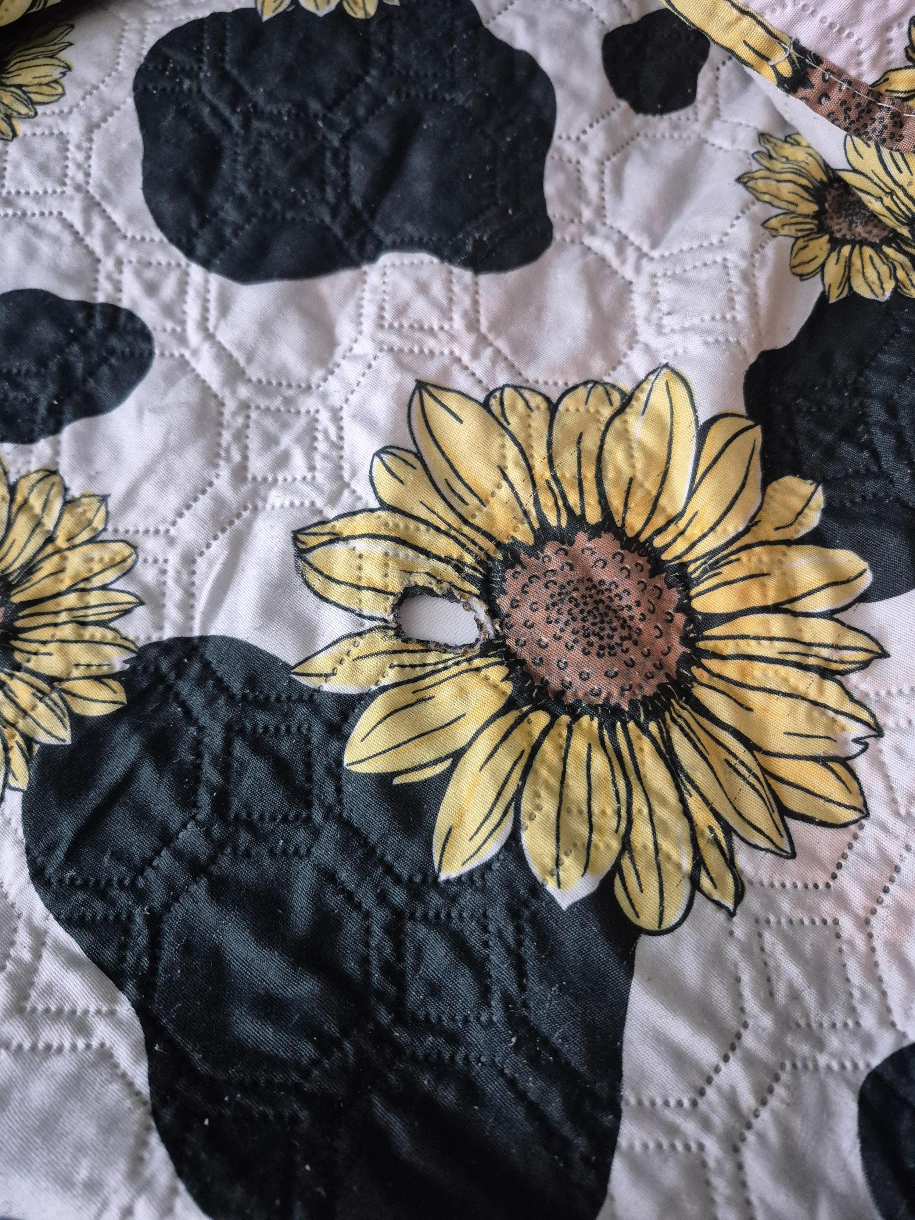 Burn hole in bedding