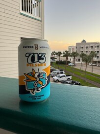 A cold beer and a nice view.