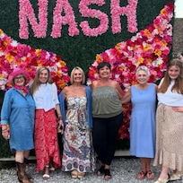 On our way to the Dolly Parton musical at The Fisher Center for the Performing Arts after eating at Urban Grub. Returned to our comfy room at the Graduate afterwards to slip into our Dolly PJs for a fun recap of our day.