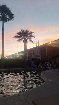 The view next to the pool