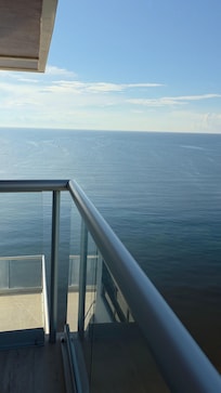 View of the ocean from shared balcony