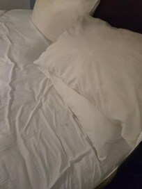 Yellow / stained pillows