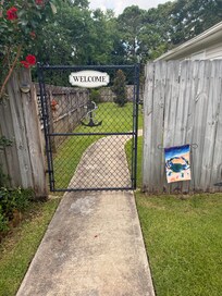 Gate to entrance
