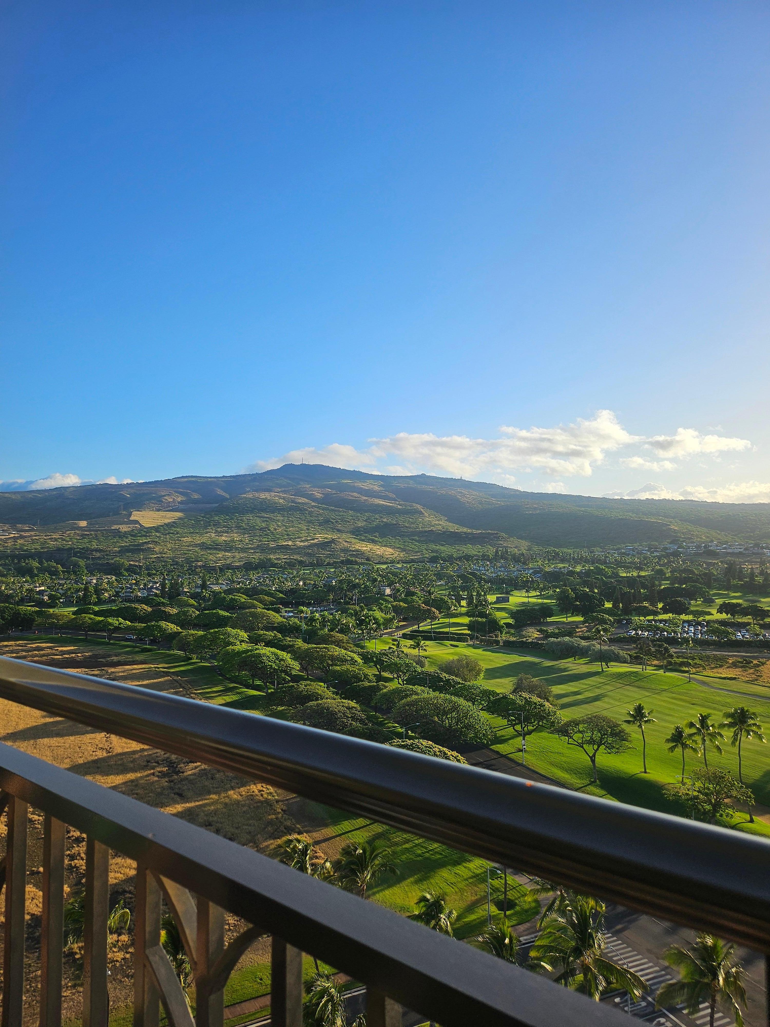 View out the master bedroom balcony