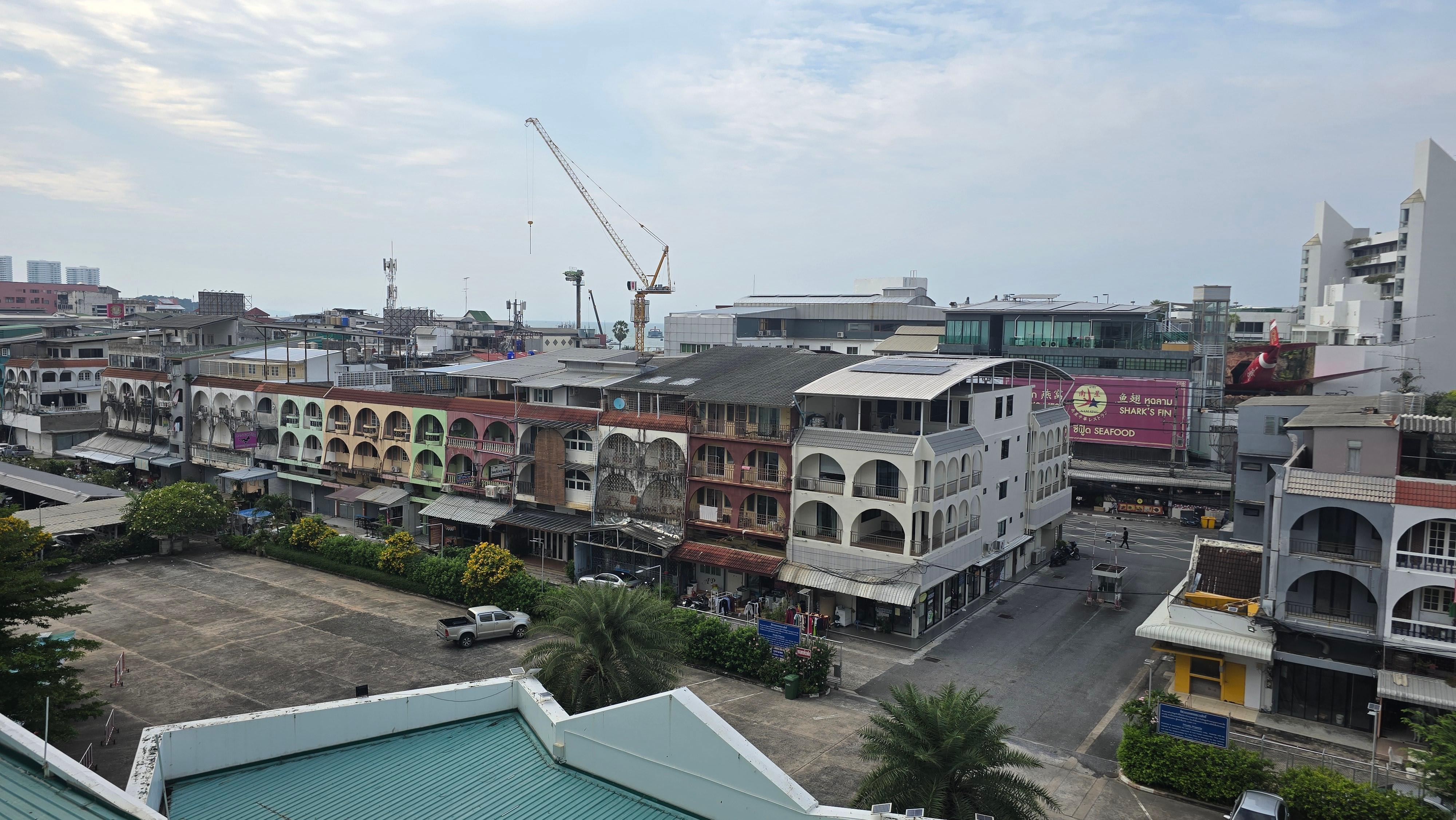 View from my balcony 2nd road side of hotel.