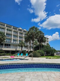 View from pool.