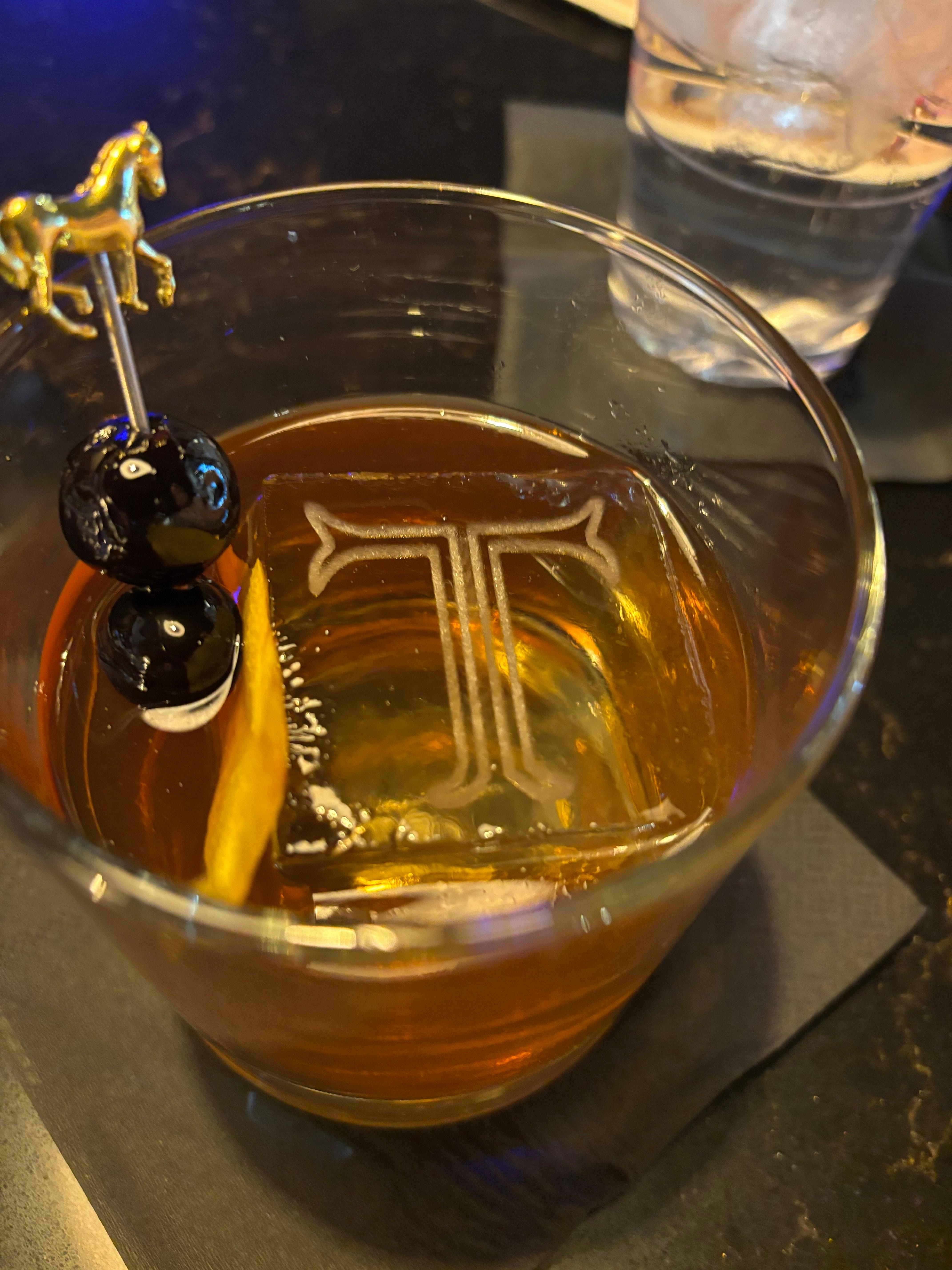 Great Bourbon selection, properly served