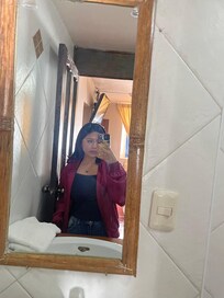 The bathroom, has a mirror and two lights. Helpful when doing my makeup.