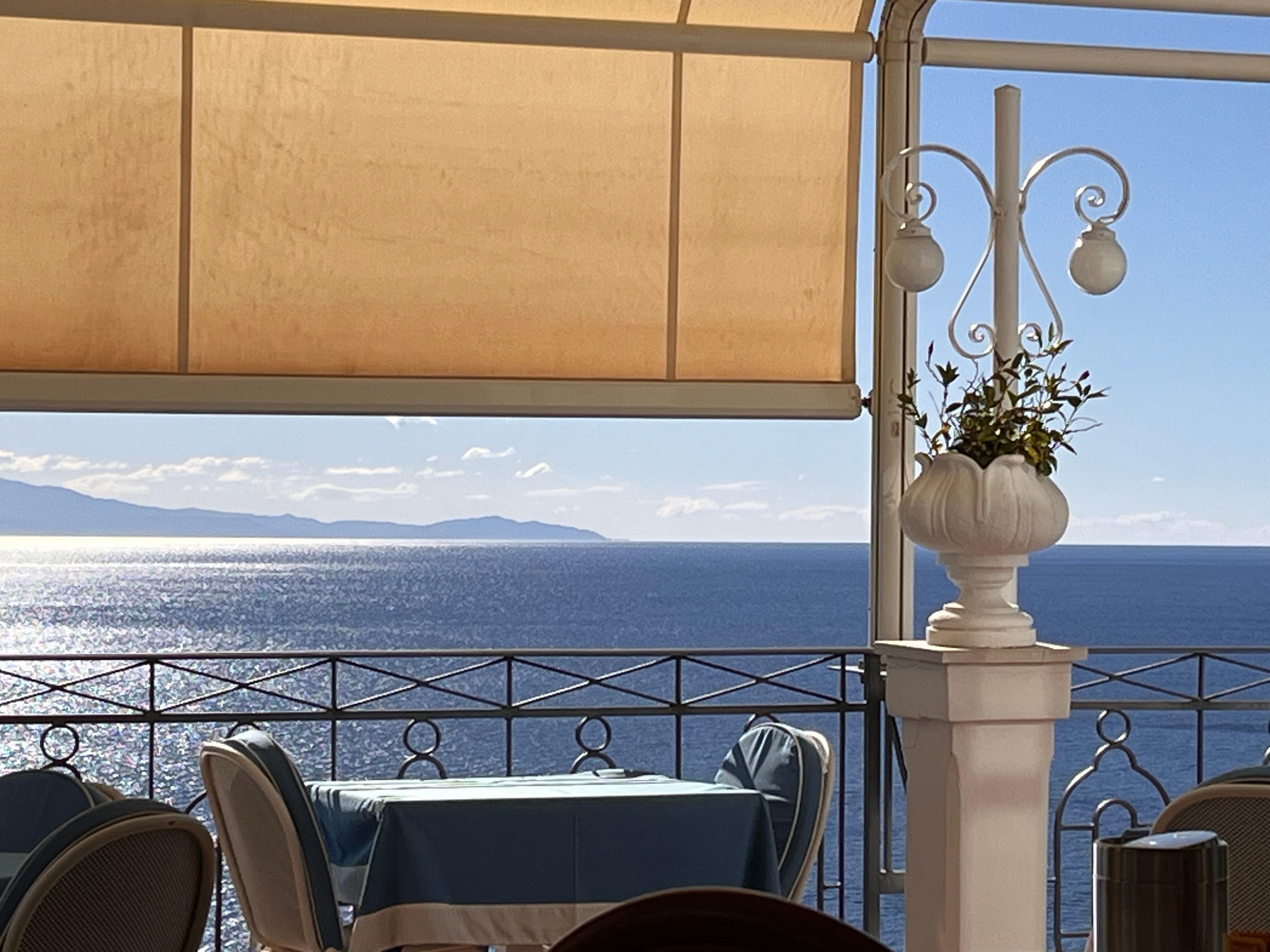 Perfect view from outdoor dining area 