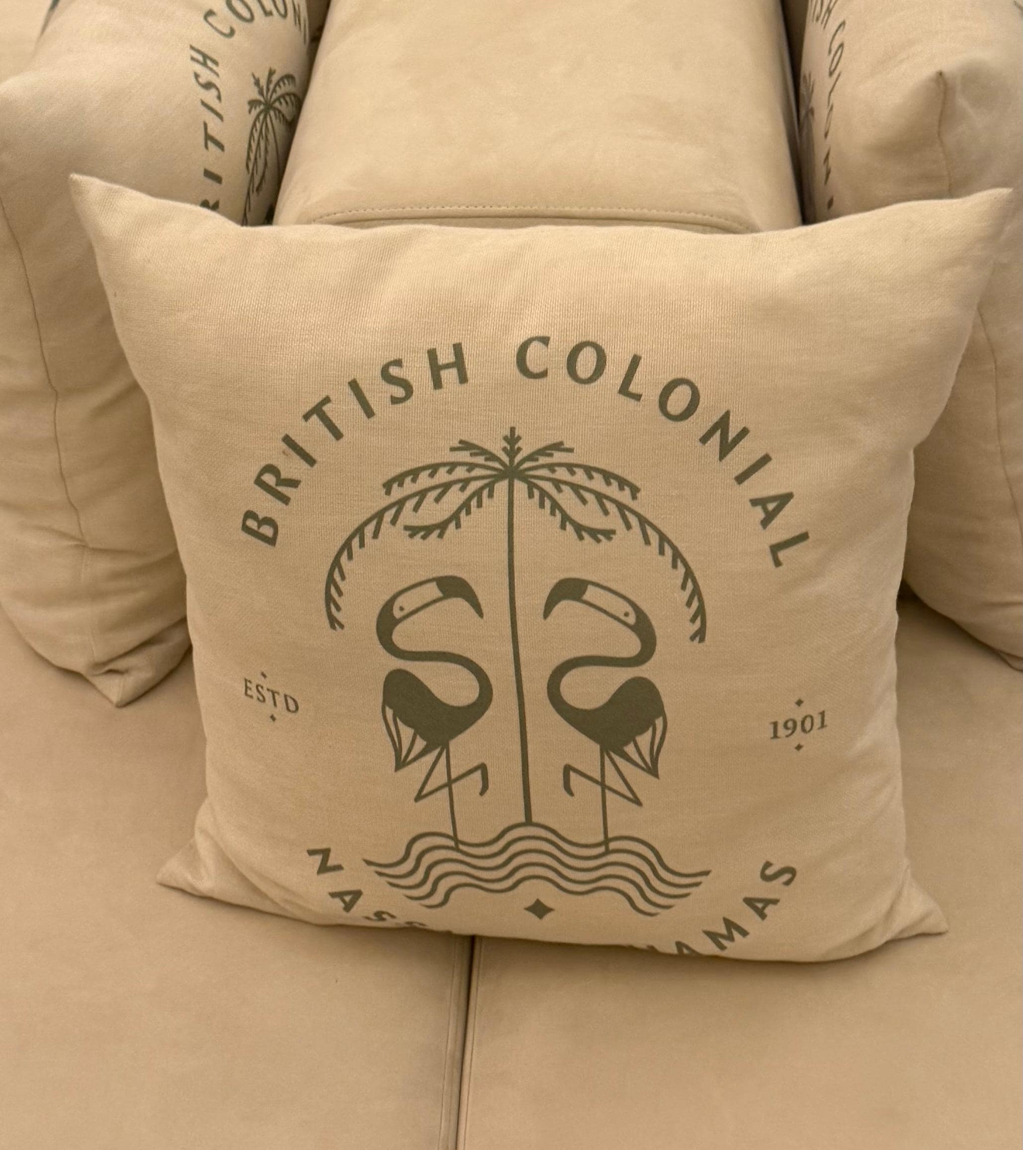 Adorable pillows in the lobby!