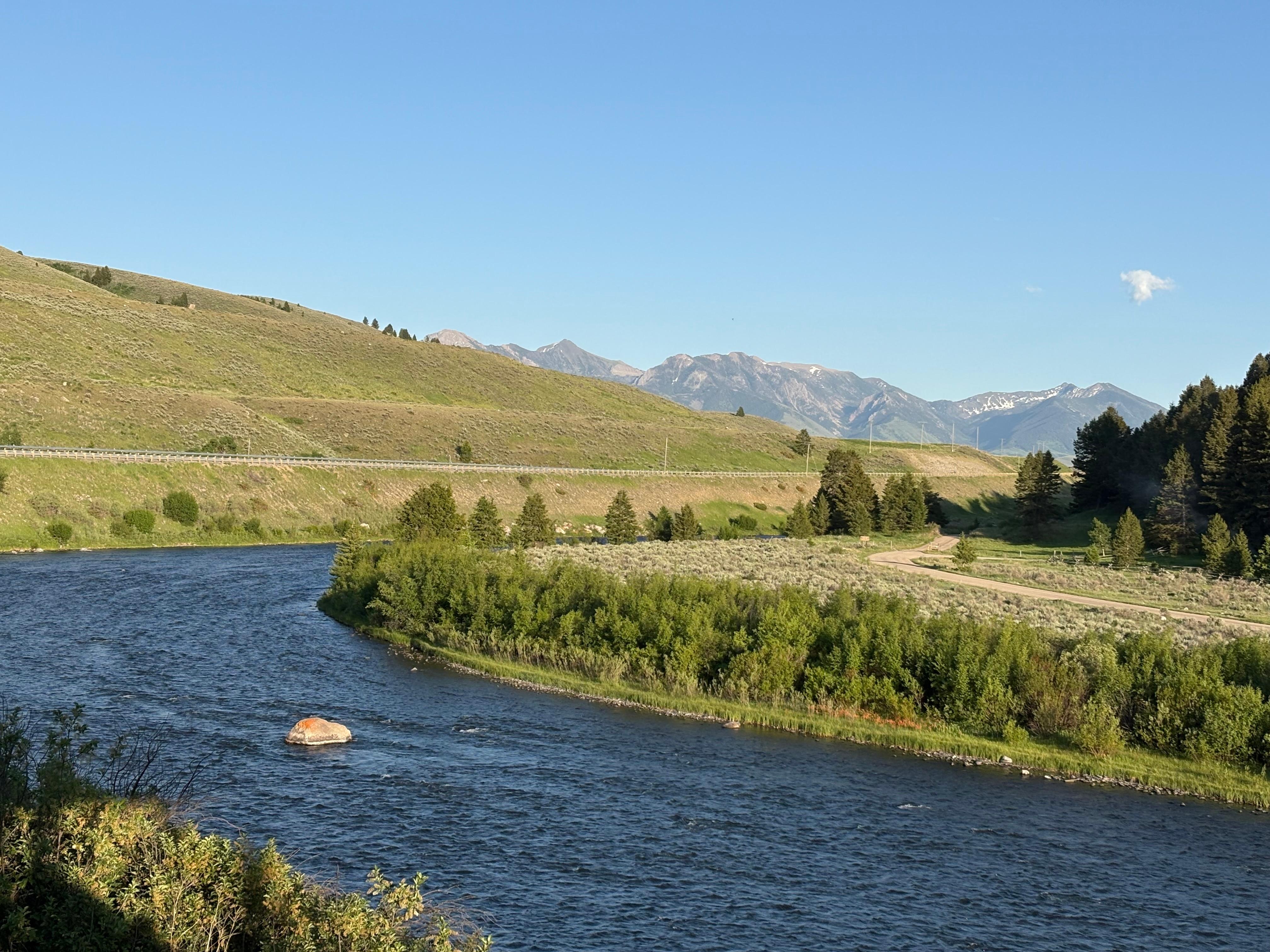 Beautiful view from porch. 