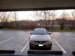 Trucks Eastbound on I-70, will pass within roughly 350' of the rooms in the West side of the rear building