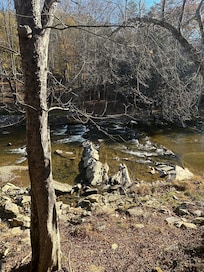 This is your view from downstairs or from your balcony suite