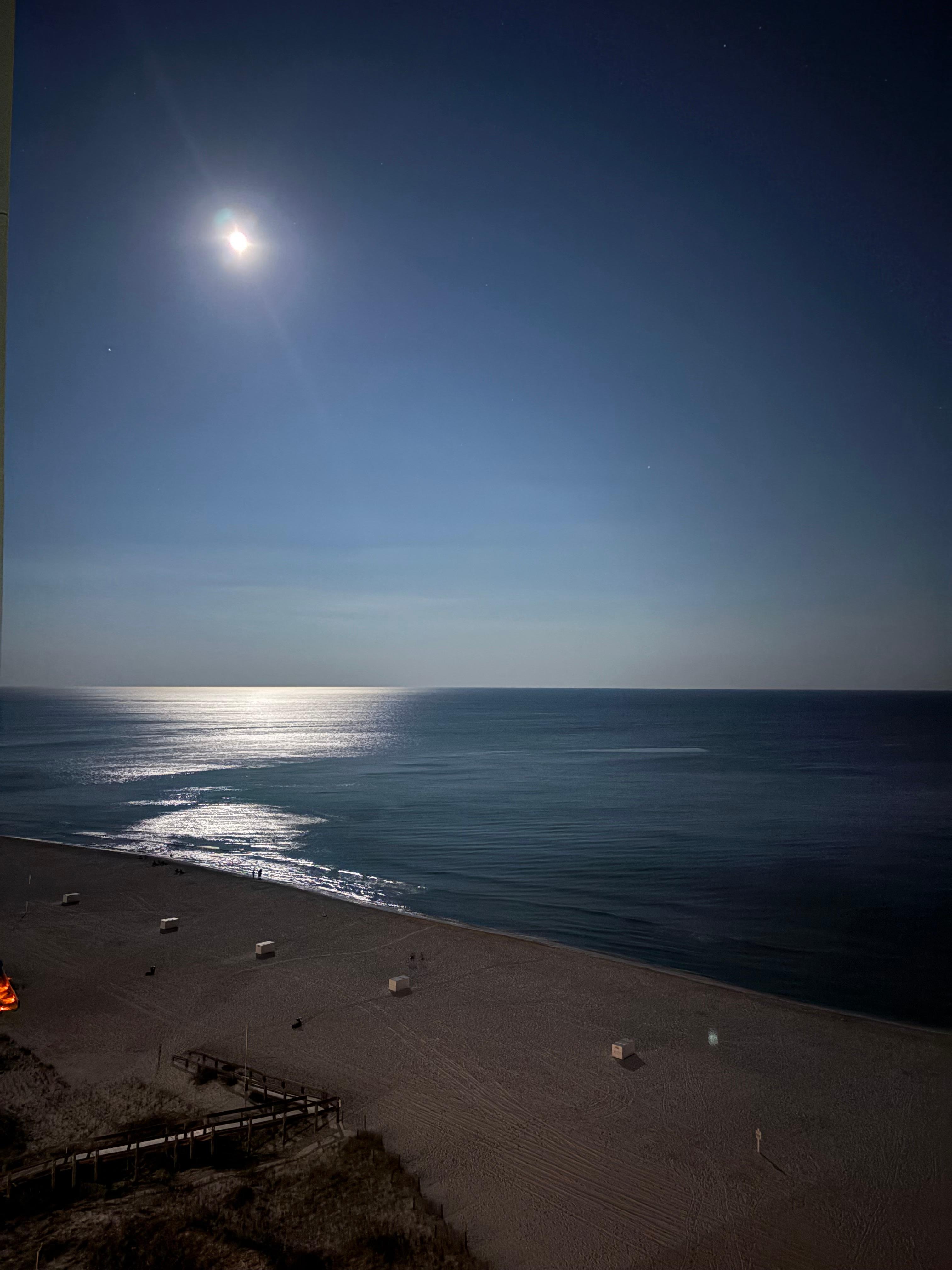 Full moon from our patio. 