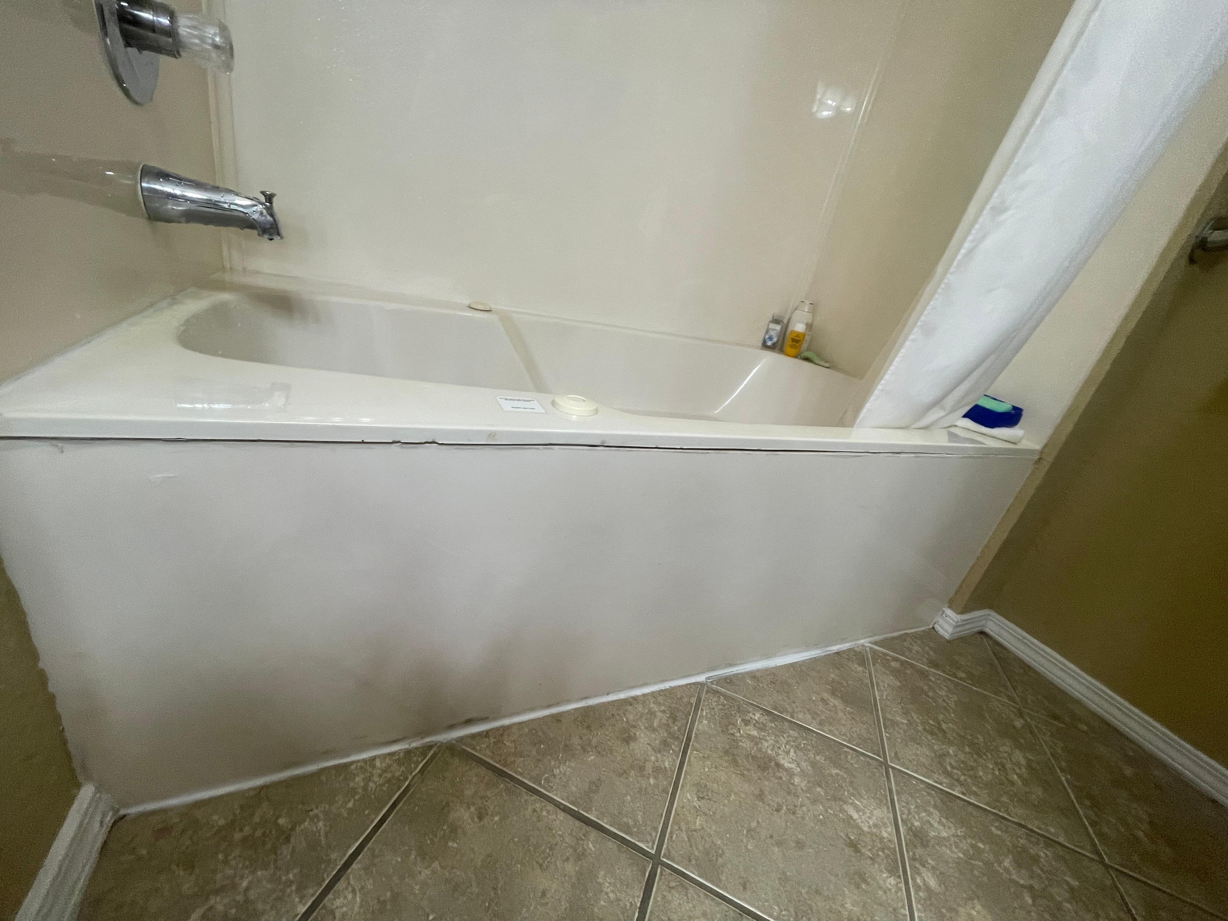 tub is jetted. Fill tub, turn on if your going to use it and drain as it will blow crud out of jets that has been there for who knows how long.