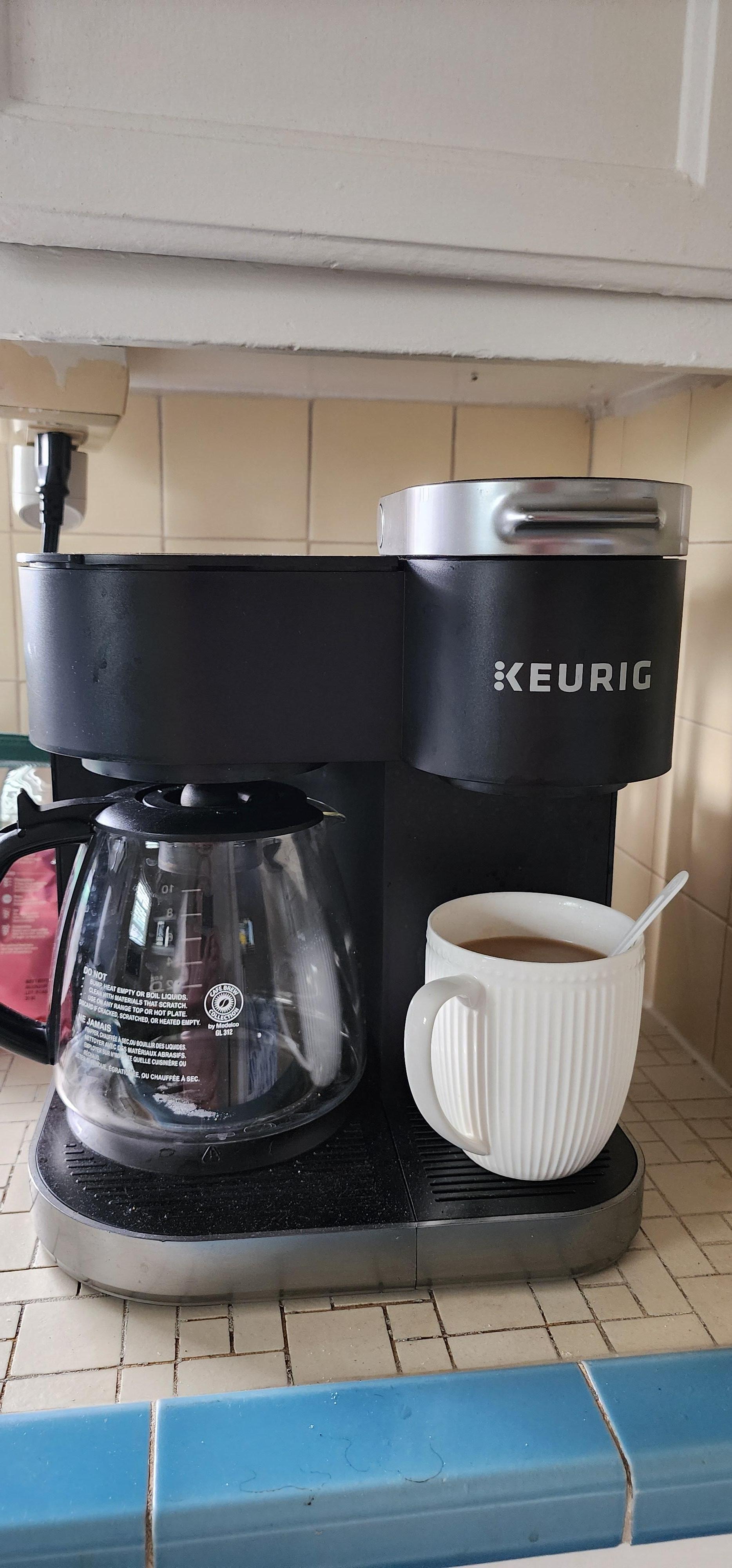 I brought reusable keurig cup and coffee. Worked out great. 