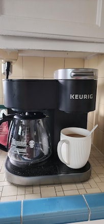 I brought reusable keurig cup and coffee. Worked out great.