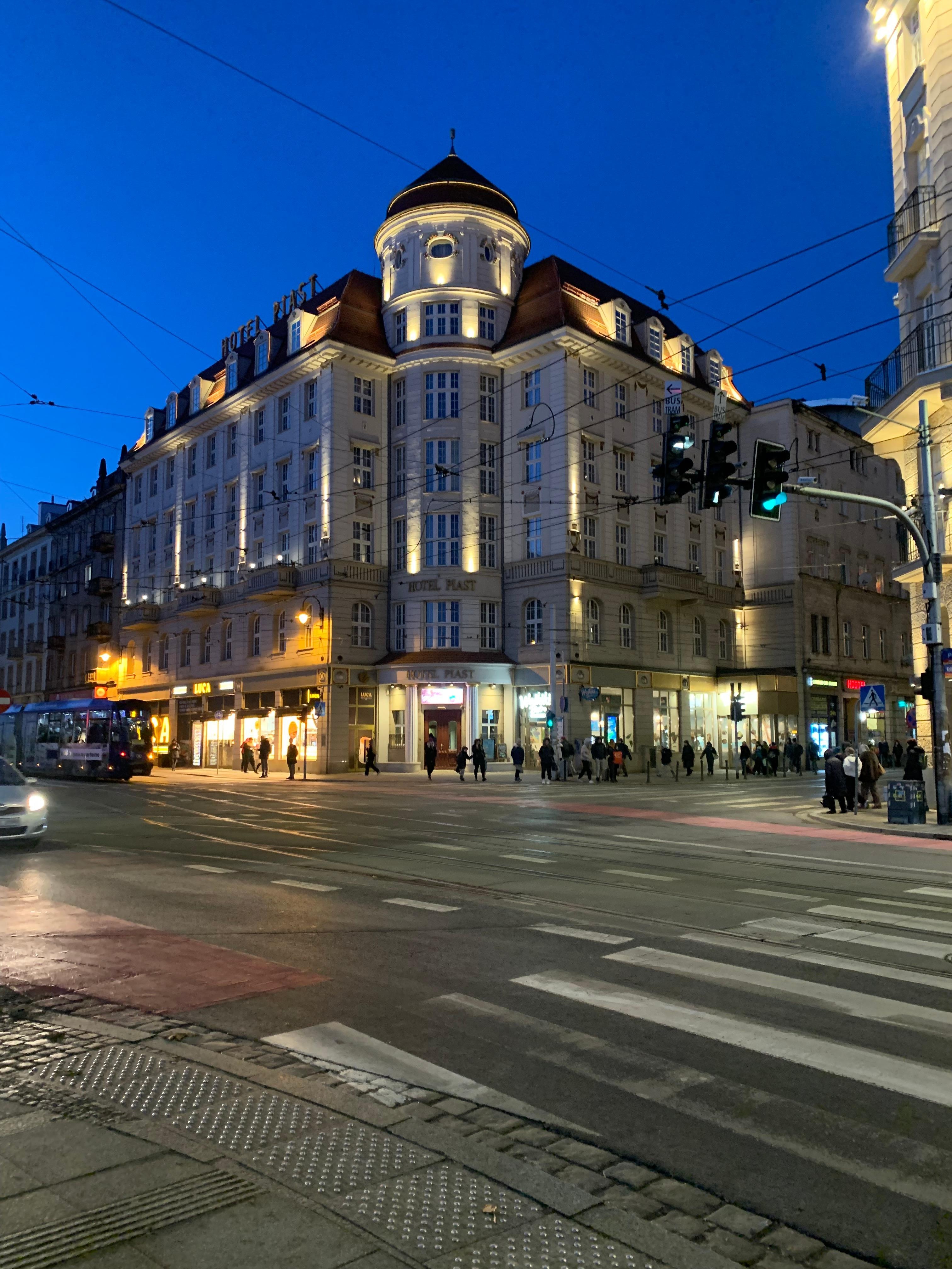 Foto tirada na estação central de Wroclaw.