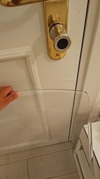 The chair would not reach the door handle underneath it was too short