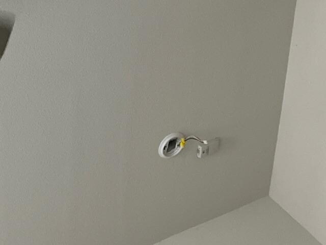 Torn out fire alarm that did not work.
