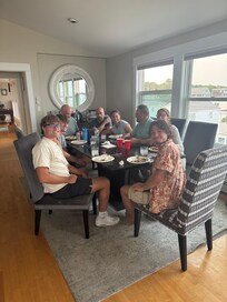 Several of our family members enjoying dinner