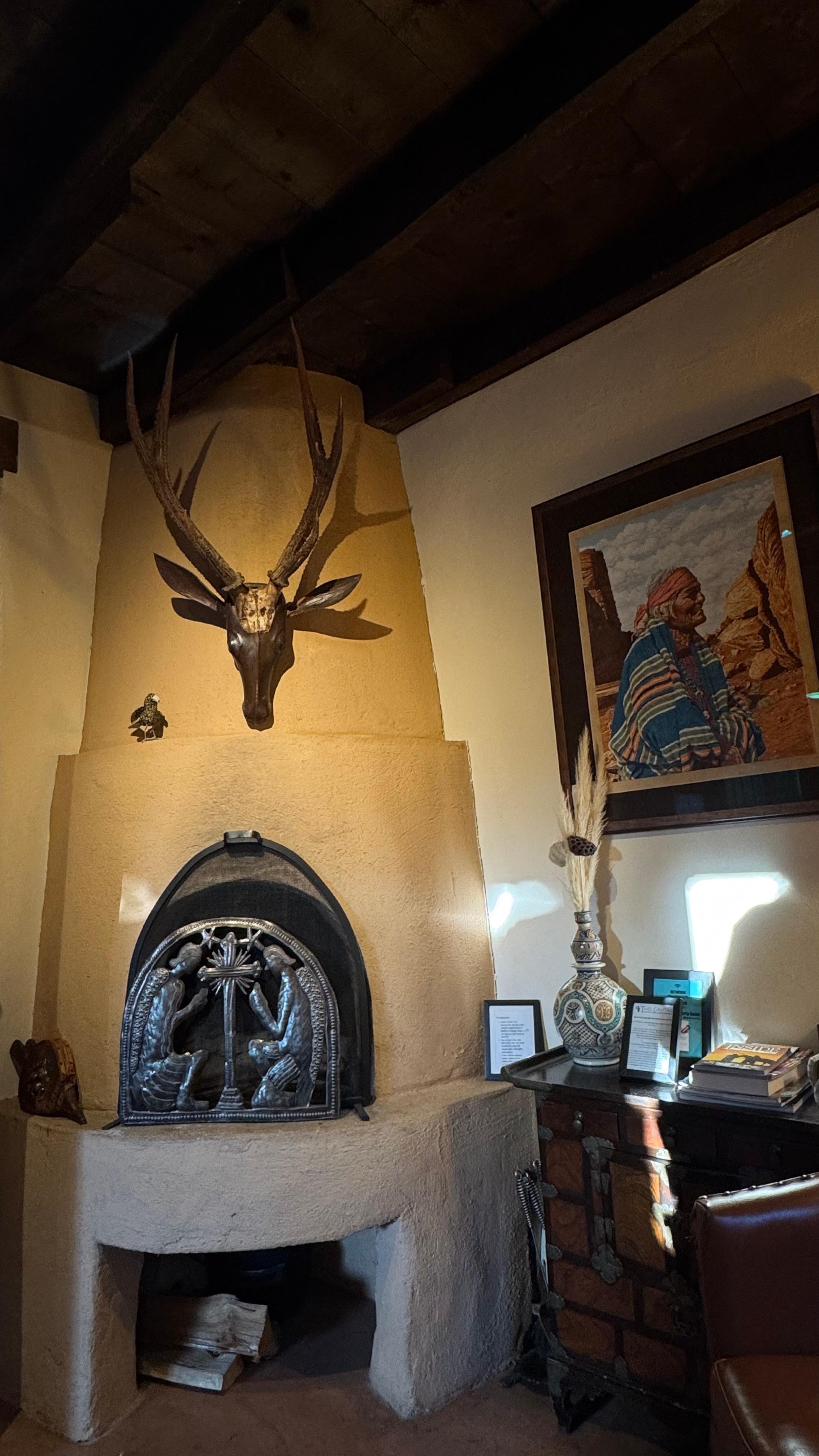 Living room fireplace 