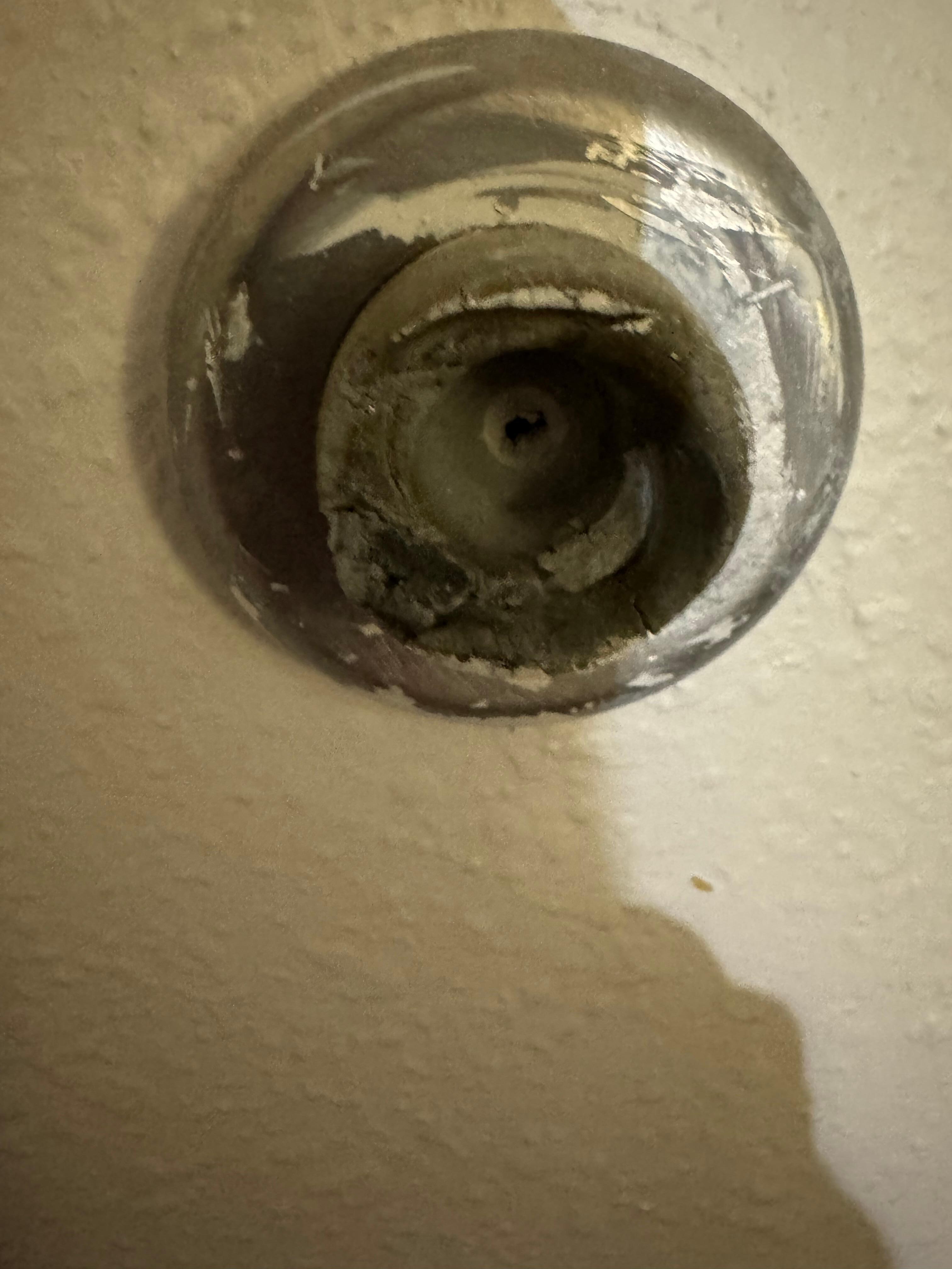 Door knob stop nasty looking