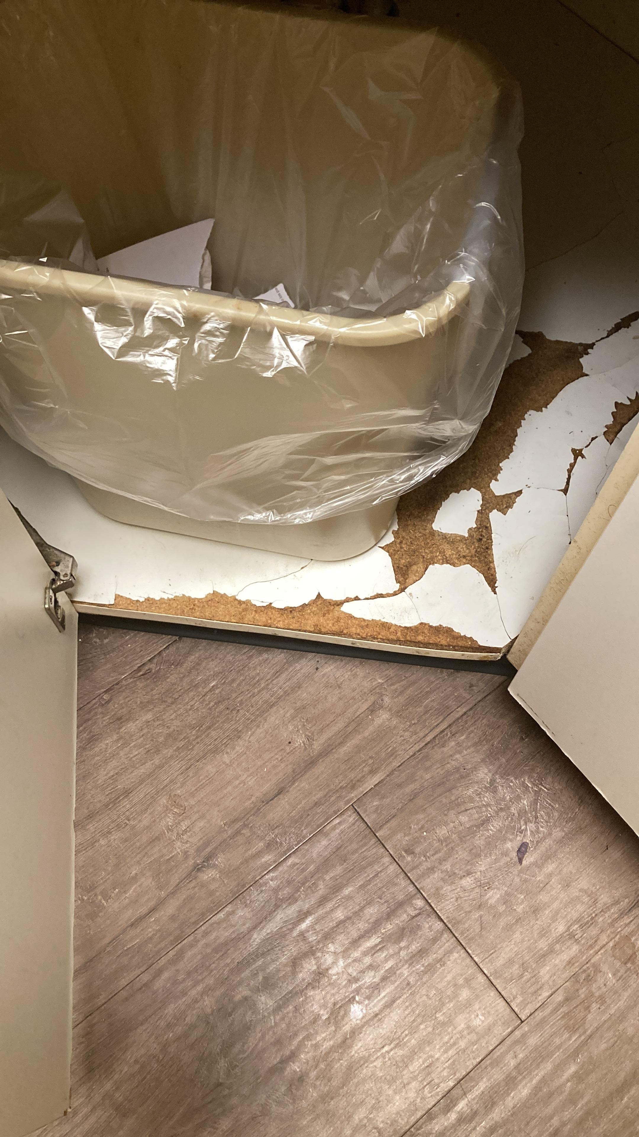 zona de cocina, debajo del fregadero