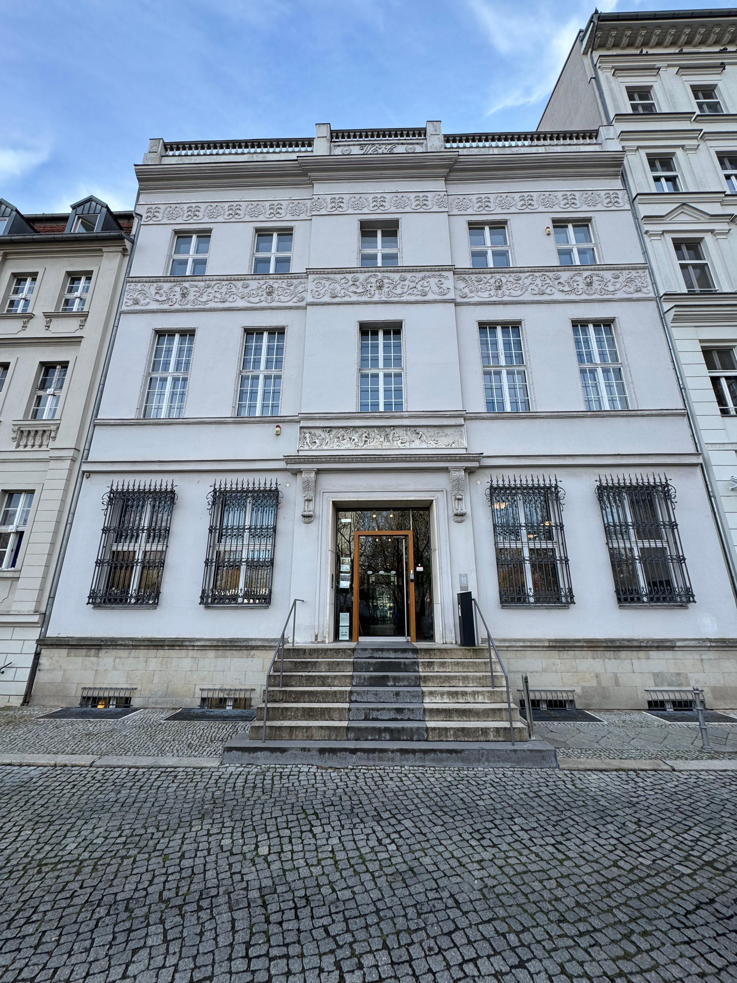 Rear entrance of the hotel