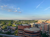 View from the rooftop patio