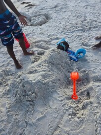 Buried in the sand