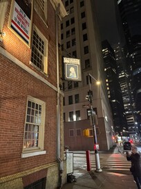 A short stroll to the oldest extant construction in NYC. France's Tavern where George Washington was known to frequent.